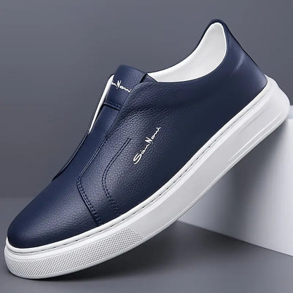 Zapatillas de piel