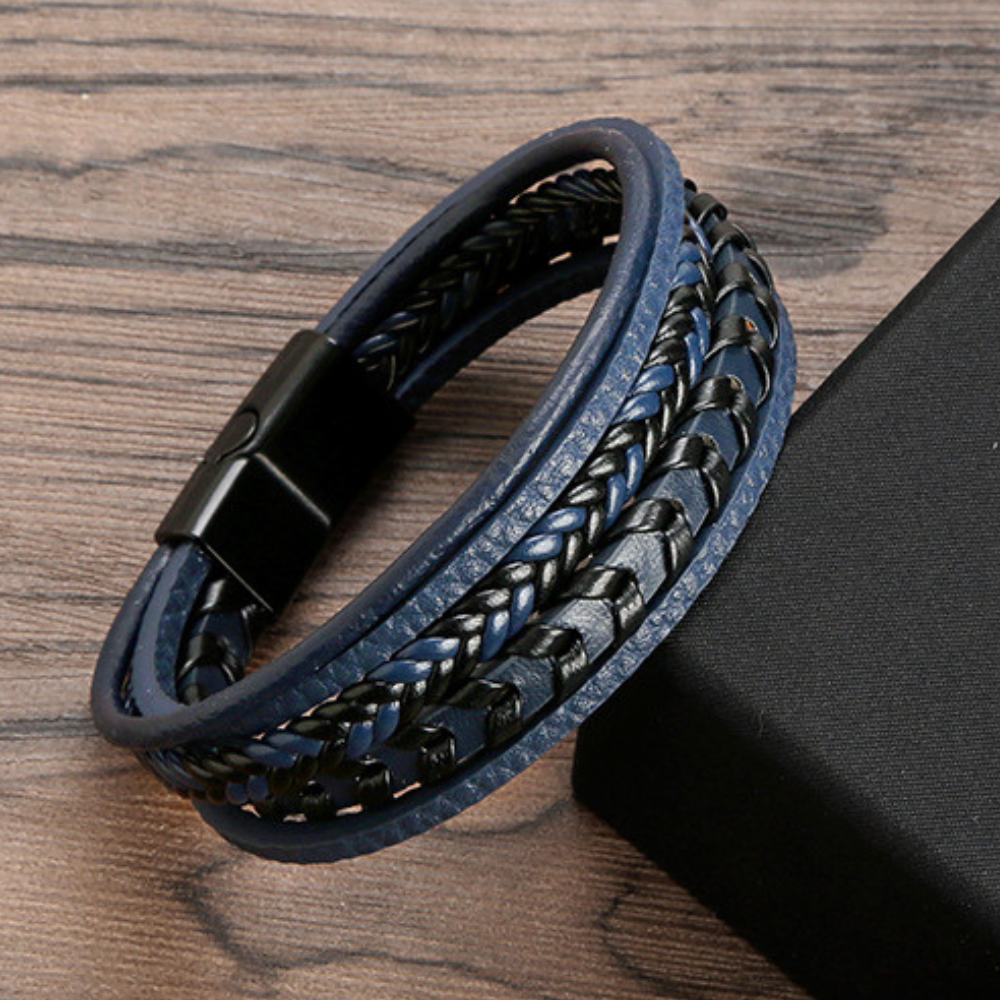 Héctor™ | Pulsera de Cuero Trenzado