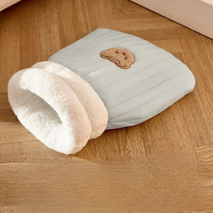 CuevaSuave™ | Saco de Descanso Aterciopelado para Gatos