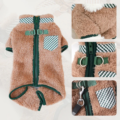 Élodie™ | Abrigo Invernal de Pluche para Perros Pequeños