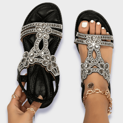 Céline™ - Sandales Boho orthopédiques en matériaux premium