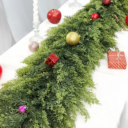 VerdeCedar™ | Guirnalda Realista de Cedro Sin Mantenimiento (1+1 Gratis)