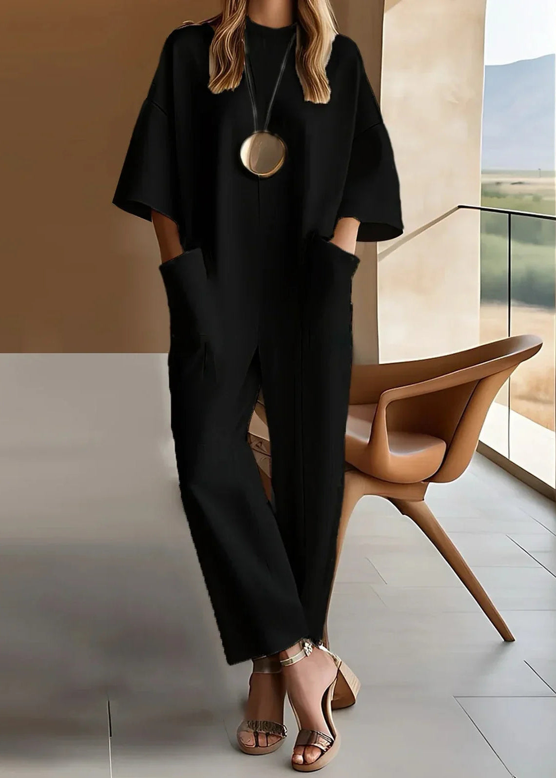 Lucía™ | Mono Minimalista de Elegancia Relajada