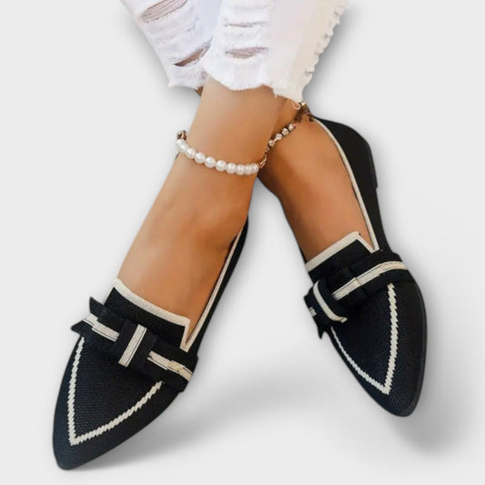Clara™ - Chaussures plates pour femmes avec design noué
