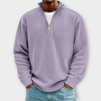 Horizon Rib™ | Jersey medio cremallera para hombre