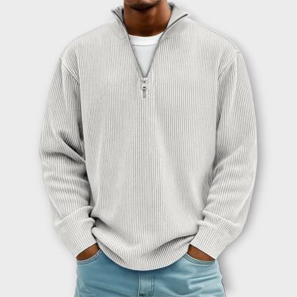 Horizon Rib™ | Jersey medio cremallera para hombre