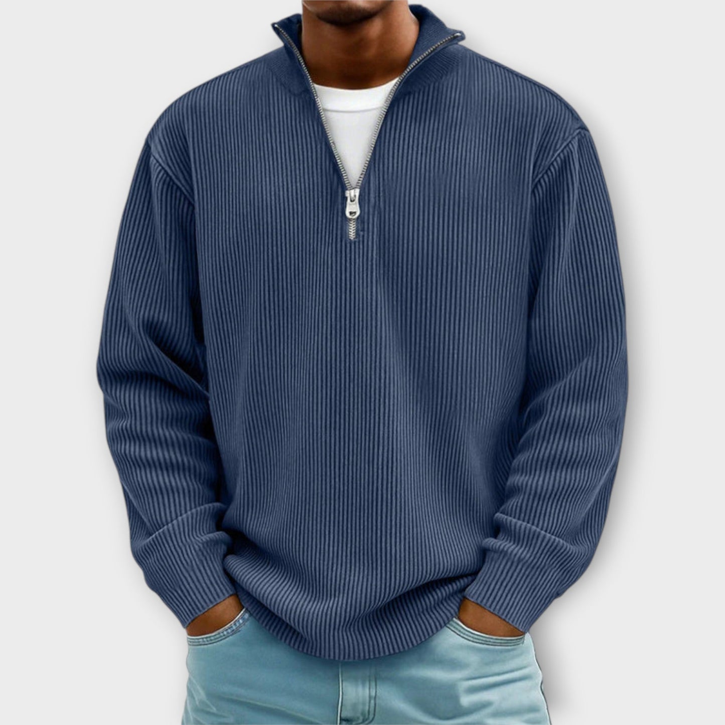 Horizon Rib™ | Jersey medio cremallera para hombre