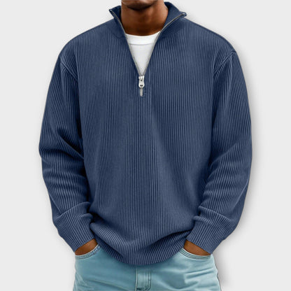 Horizon Rib™ | Jersey medio cremallera para hombre