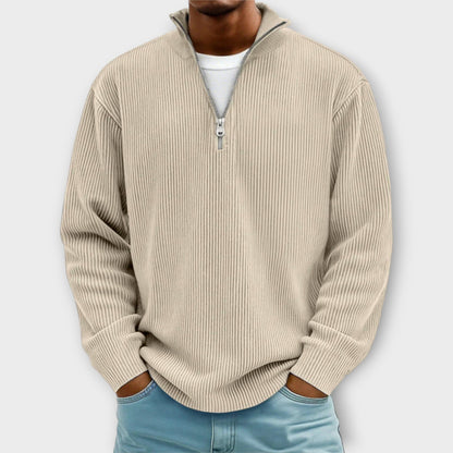 Horizon Rib™ | Jersey medio cremallera para hombre