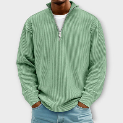 Horizon Rib™ | Jersey medio cremallera para hombre