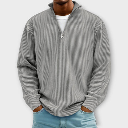 Horizon Rib™ | Jersey medio cremallera para hombre