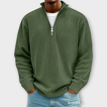 Horizon Rib™ | Jersey medio cremallera para hombre