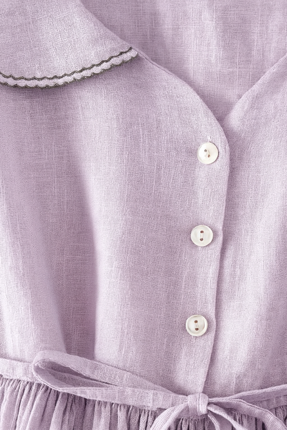 Lucía™ | Vestido de Lino Algodón Minimalista