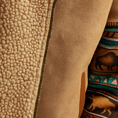 Héctor™ | Chaqueta cálida con forro de borreguillo y diseño tribal