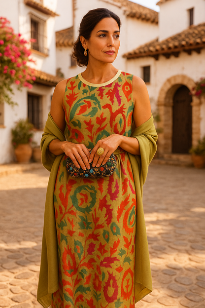 Isabella™ | Vestido Largo con Estola Coordinada