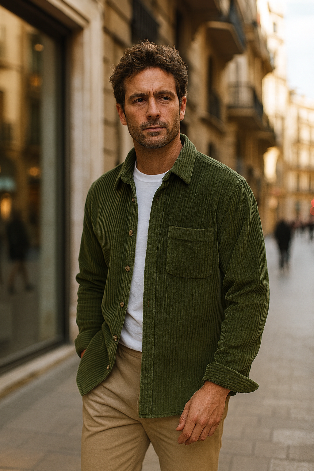 Mateo™ | Camisa de Pana Suave para Hombre