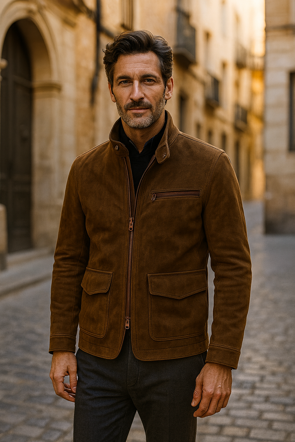 Mateo™ | Chaqueta de Ante Elegante para Hombre