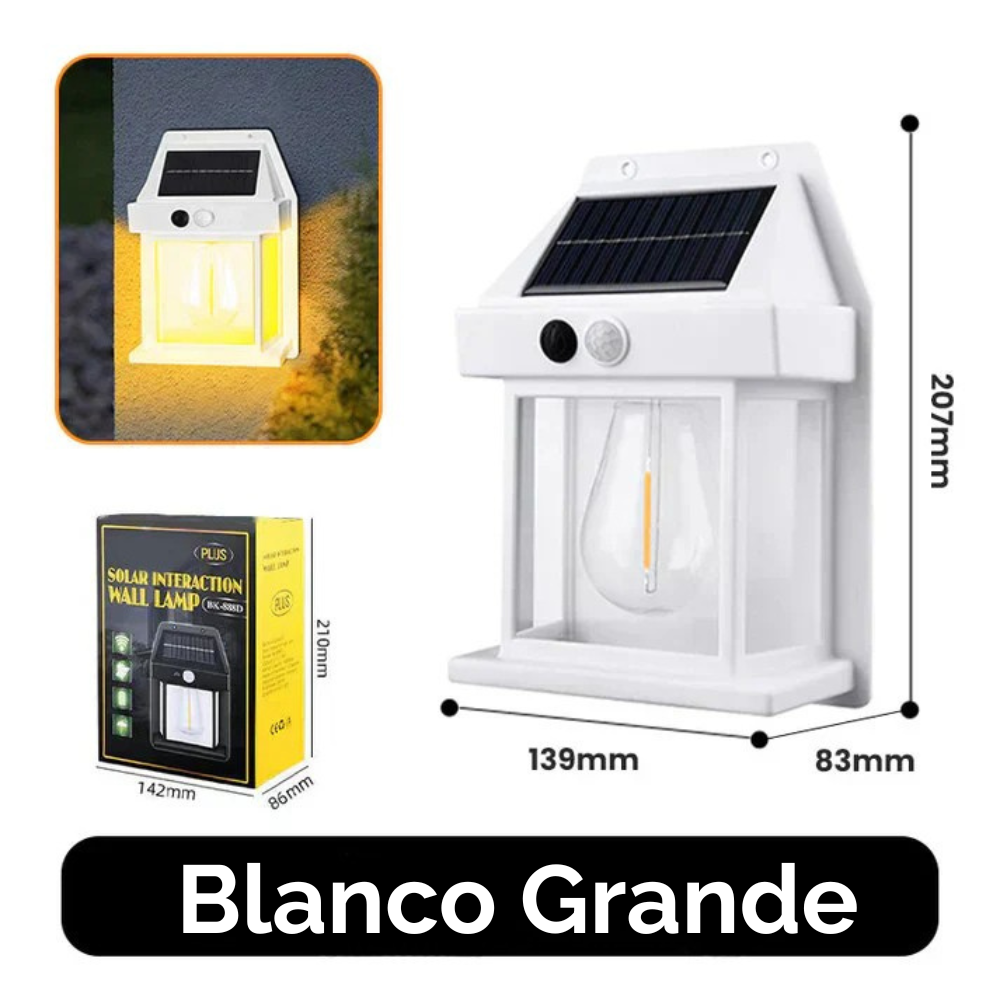 Álvaro™ | Aplique Solar Inteligente para Exteriores
