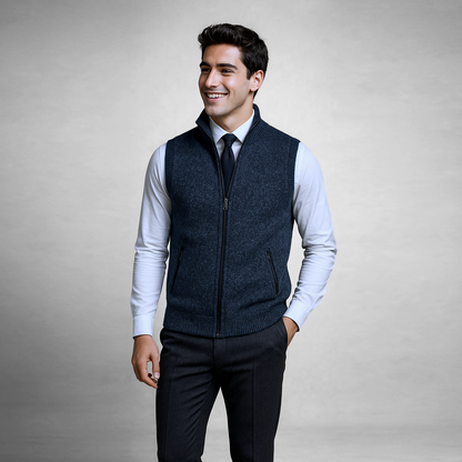 Francisco™ | Chaleco de Punto con Cremallera