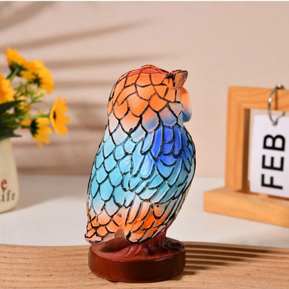 Valeria™ | Lámpara de Búho y Sirena en Vidrio de Colores