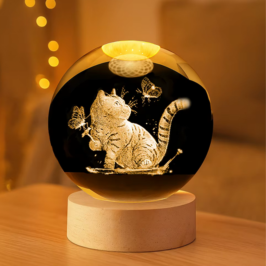 Alejandro™ | Lámpara Animal en Esfera de Cristal