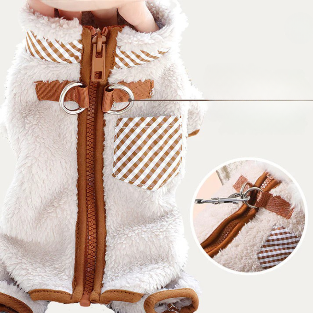 Élodie™ | Abrigo Invernal de Pluche para Perros Pequeños