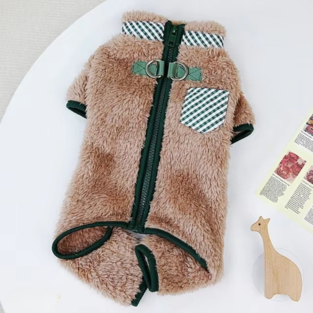 Élodie™ | Abrigo Invernal de Pluche para Perros Pequeños