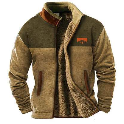 Héctor™ | Chaqueta cálida con forro de borreguillo y diseño tribal