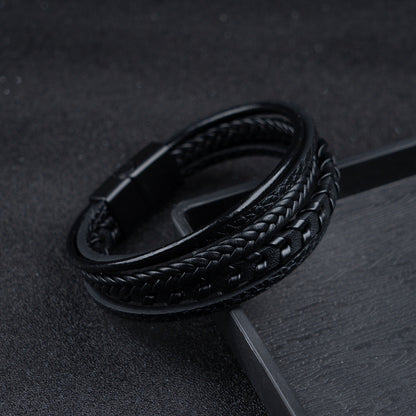 Héctor™ | Pulsera de Cuero Trenzado