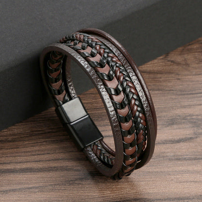 Héctor™ | Pulsera de Cuero Trenzado
