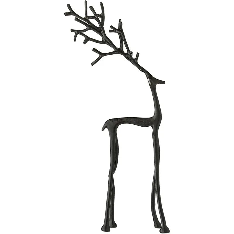 Luzia™ | Esculturas Minimalistas de Renos en Negro