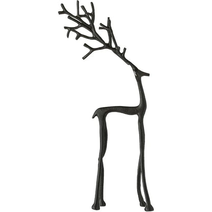 Luzia™ | Esculturas Minimalistas de Renos en Negro
