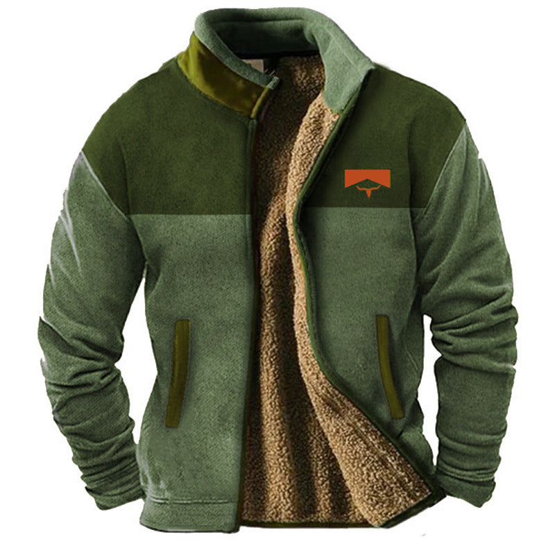 Héctor™ | Chaqueta cálida con forro de borreguillo y diseño tribal