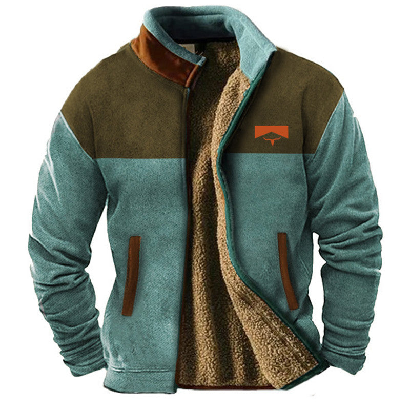 Héctor™ | Chaqueta cálida con forro de borreguillo y diseño tribal