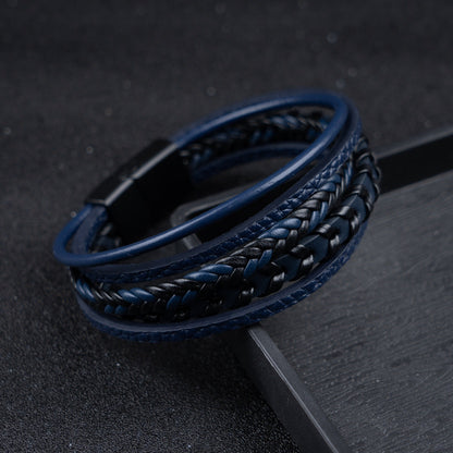 Héctor™ | Pulsera de Cuero Trenzado