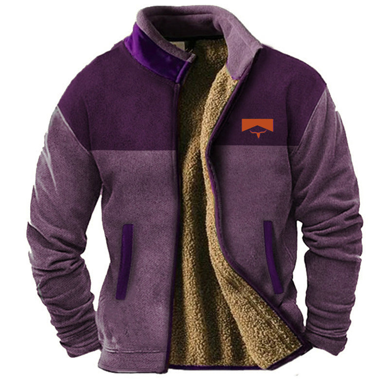 Héctor™ | Chaqueta cálida con forro de borreguillo y diseño tribal