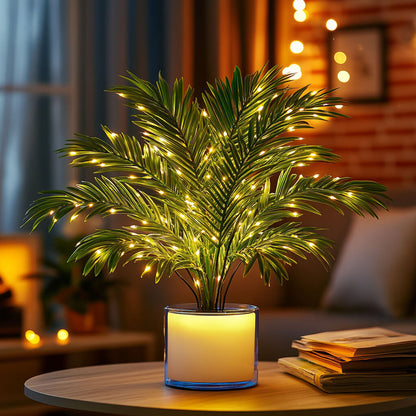 LuzPalma™ | Lámpara Decorativa Tropical con Luz Cálida