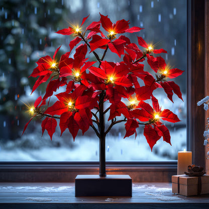 FlorLuz™ | Árbol de Flores de Navidad con Luz Cálida