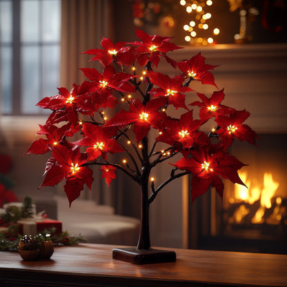 FlorLuz™ | Árbol de Flores de Navidad con Luz Cálida