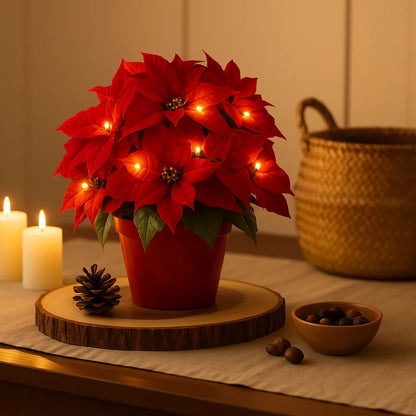 LuzFlor™ | Planta Festiva con Luces LED Cálidas