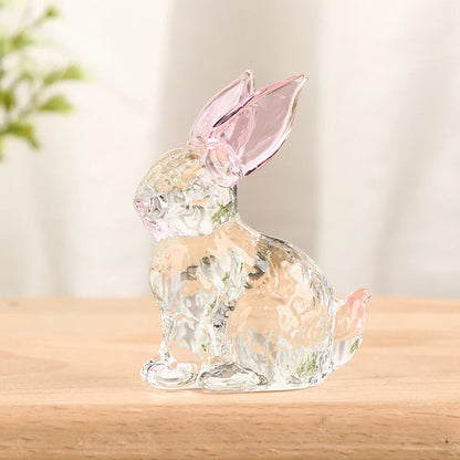 Noa™ | Escultura de Conejito en Cristal Luminoso