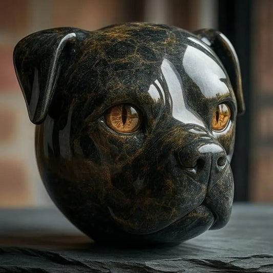Adrián™ | Escultura Animal en Estilo Mármol Místico
