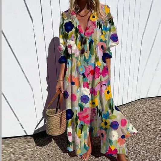 Évangéline™ | Robe maxi bohème de luxe