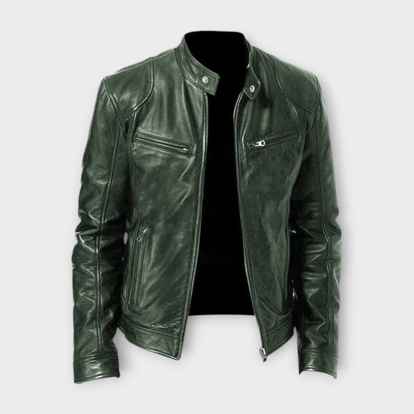 Rafael™ | Cazadora de Cuero Clásica para Hombre