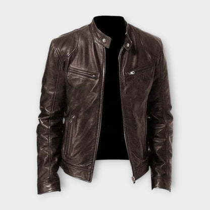 Rafael™ | Cazadora de Cuero Clásica para Hombre