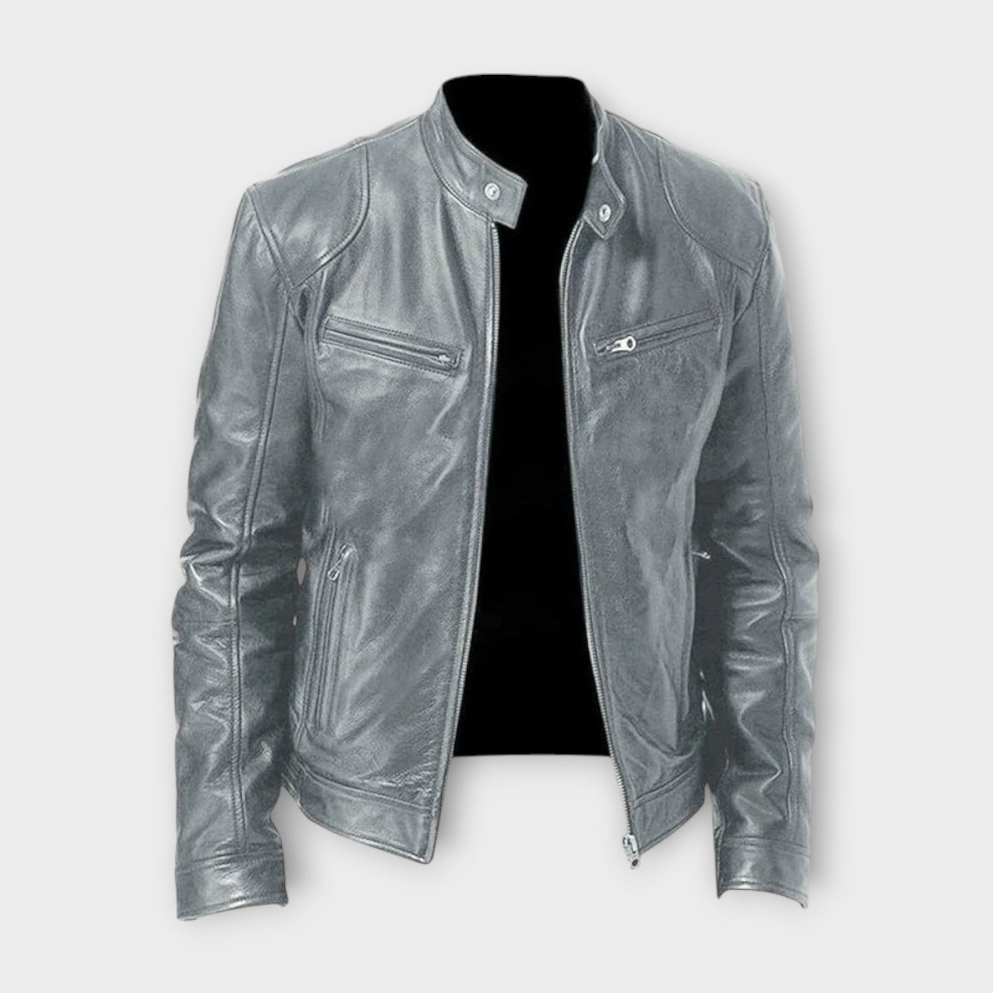 Rafael™ | Cazadora de Cuero Clásica para Hombre