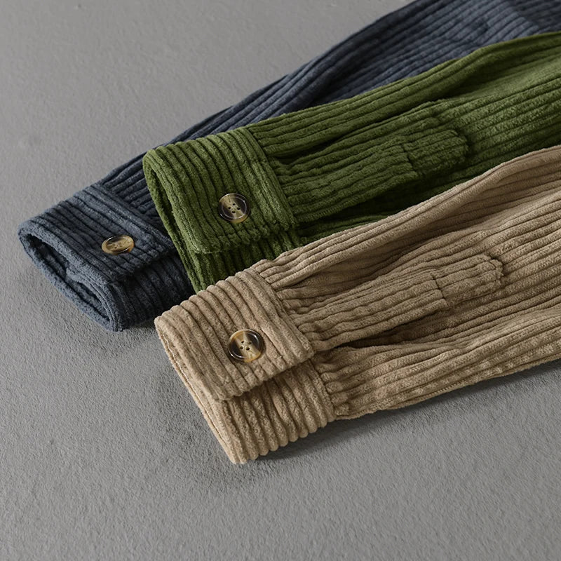 Mateo™ | Camisa de Pana Suave para Hombre