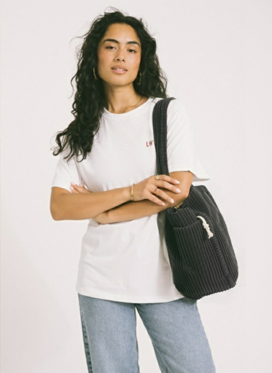 Verde Serena™ | Bolso Acanalado con Detalle de Cordón