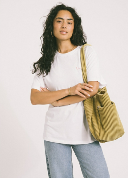 Verde Serena™ | Bolso Acanalado con Detalle de Cordón