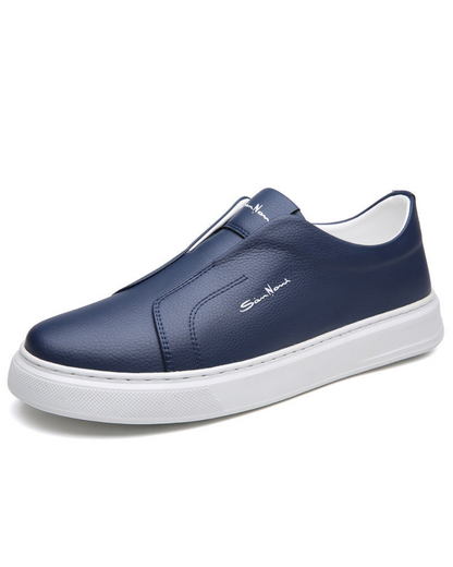 Zapatillas de piel